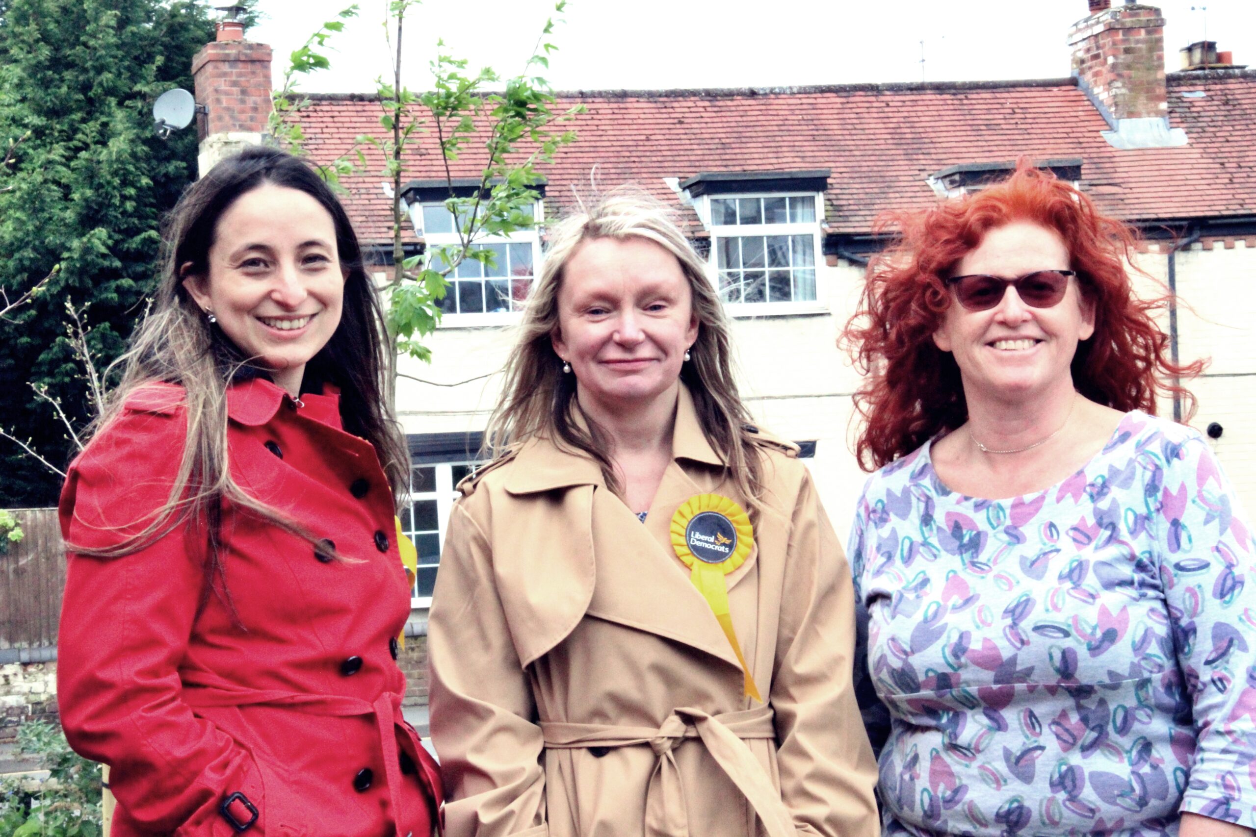 Councillors Jessie Jagger, Mel Allcott and Karen Holmes