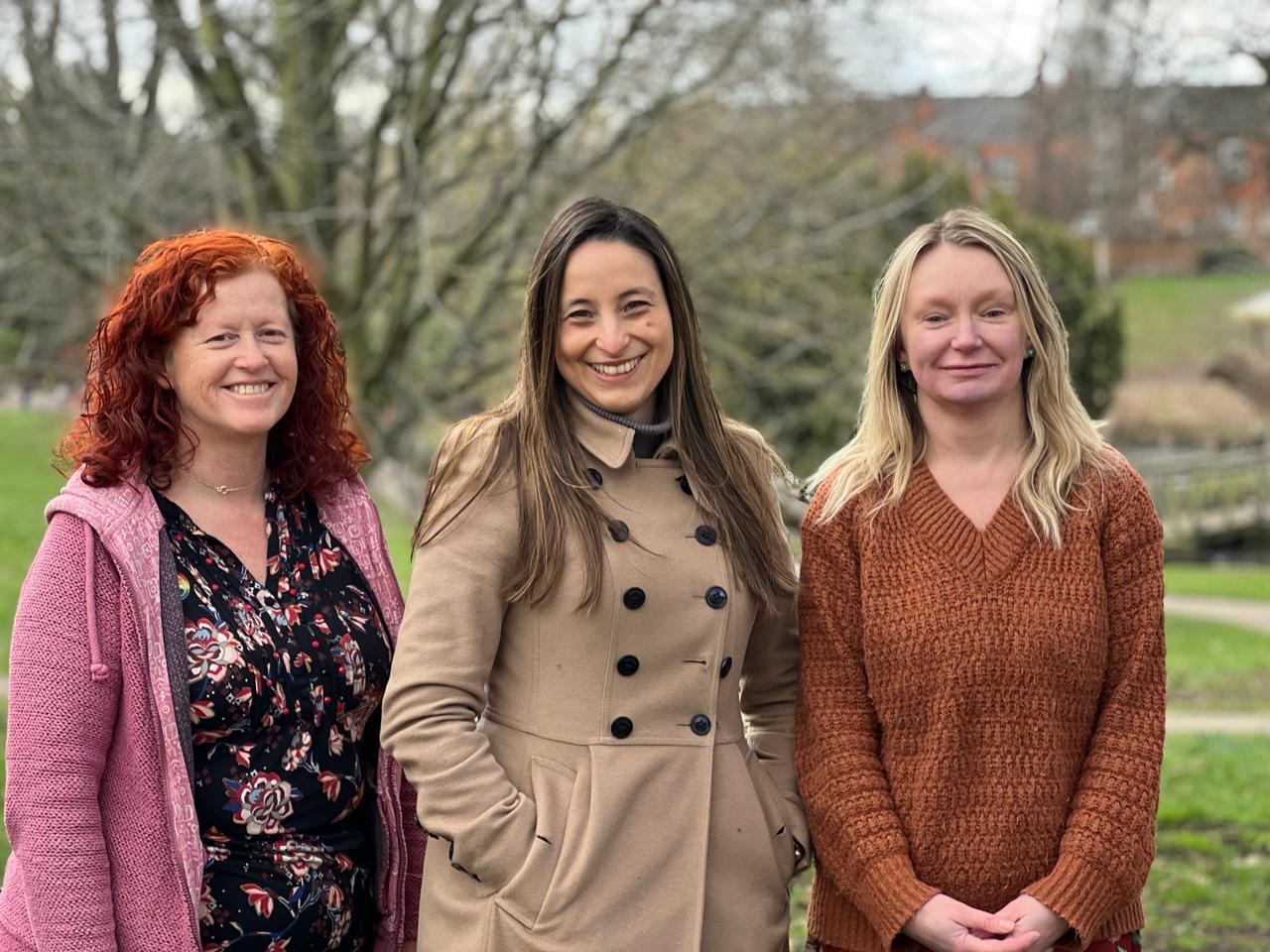 Cllrs Karen Holmes, Jessie Jagger and Mel Allcott worked as a team on the Splashpad upgrade discussions