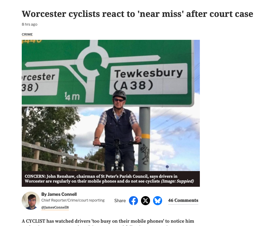 WLD Campaigner John Renshaw shared his thoughts to Worcester News this week