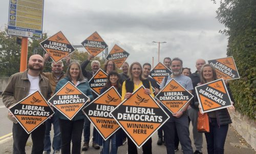 Cllr Sam Ammar with her team including Cllr’s John Rudge and Sarah Murray
