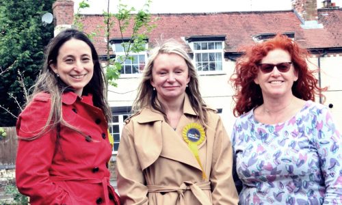 Councillors Jessie Jagger, Mel Allcott and Karen Holmes