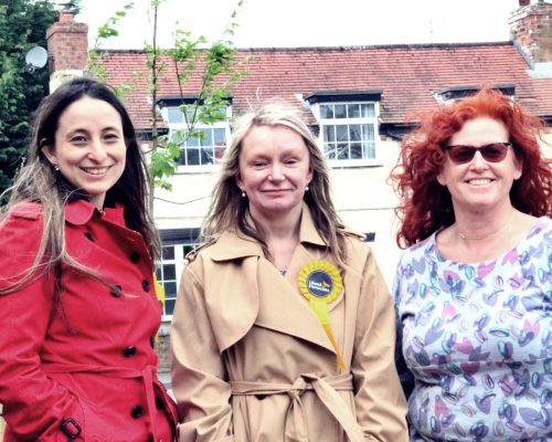 Councillors Jessie Jagger, Mel Allcott and Karen Holmes