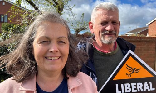 Cllr Sarah Murray and Parish Councillor, John Rudge