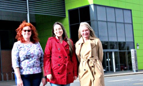 Cllrs Karen Holmes, Jessie Jagger and Mel Allcott 
