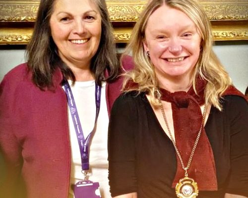 Cllrs Sarah Murray and Mel Allcott