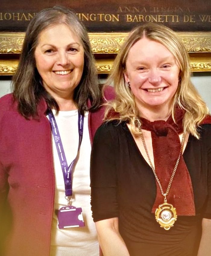 Cllrs Sarah Murray and Mel Allcott